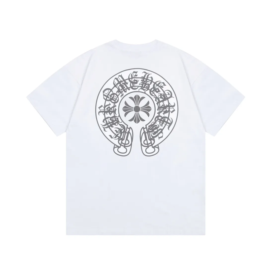 Chrome Hearts/ Logo Same Style T Versatile : White Size：XS~L